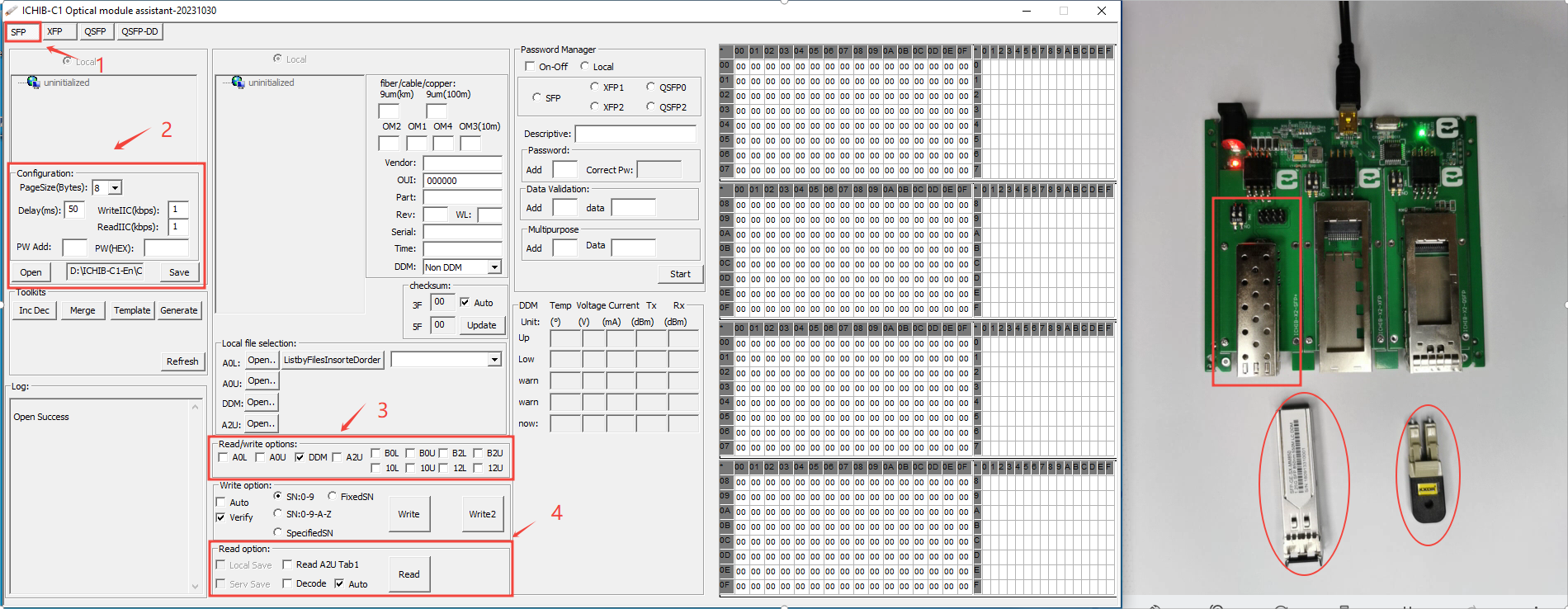 SFP optical module Read Digital Diagnostic Monitoring(DDM/DOM)