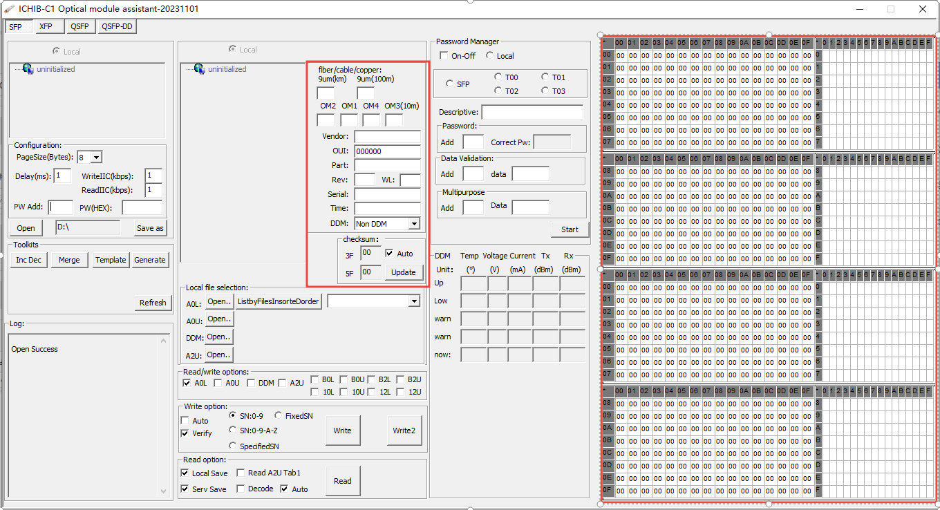 Customize Editing and Coding(SFP|XFP|QSFP)