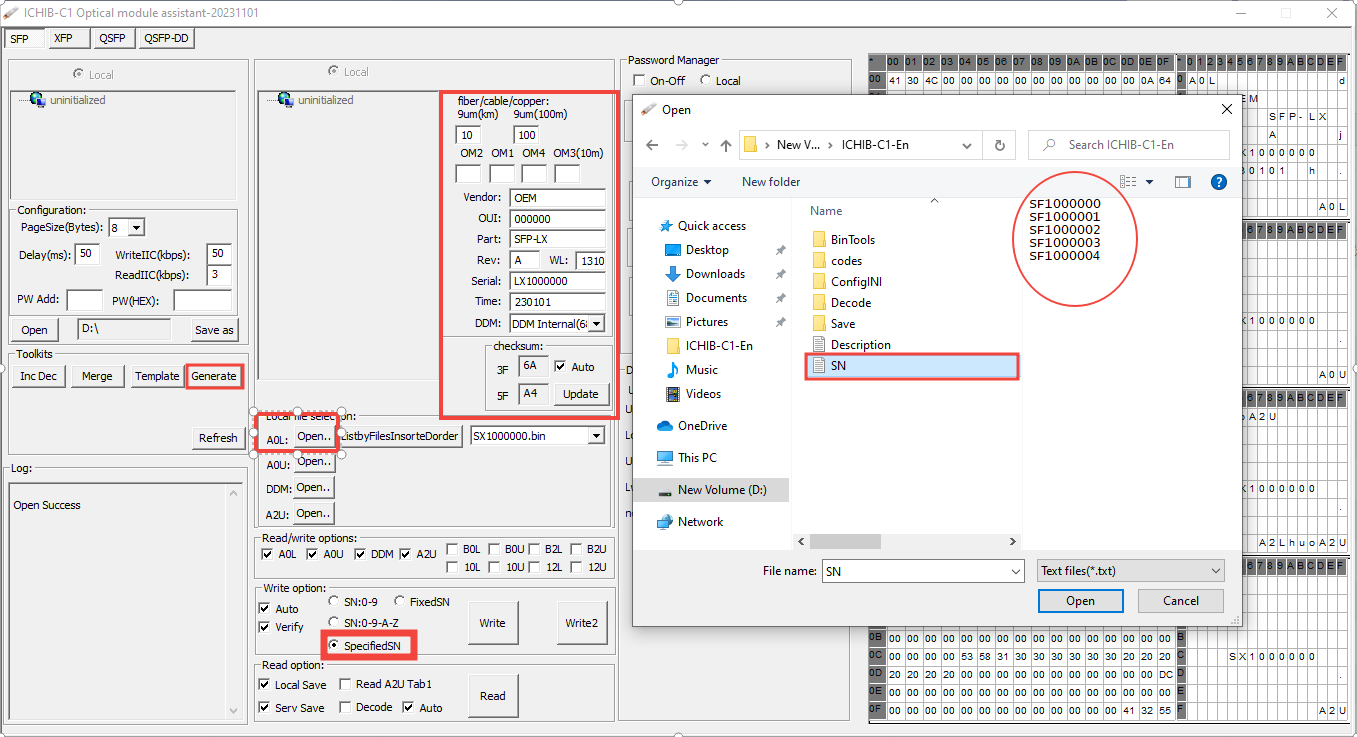 Firmware Generation - Toolkit [Batch Generation of Optical Module Firmware Files]